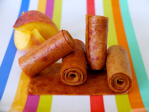 Peach fruit leather
