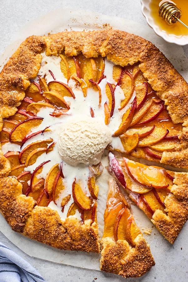 Peach galette