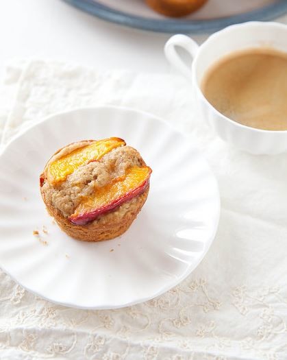 Peach ginger muffins