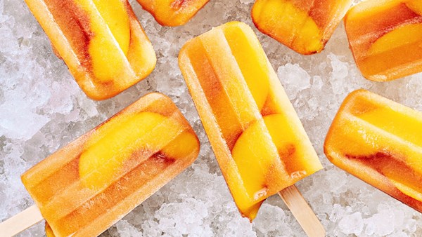 Peach-guava pops