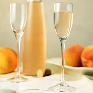 Peach, honey and cardamom wine cordial