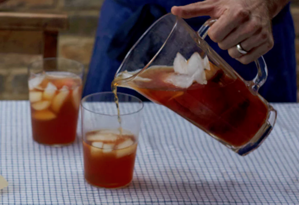 Peach iced tea