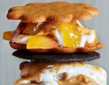 Peach lemon s'mores
