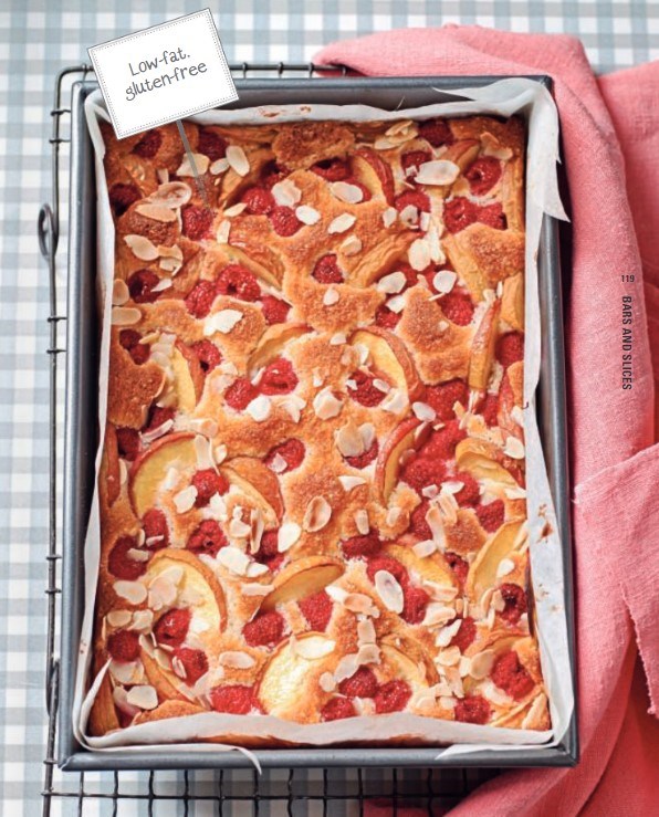 Peach Melba cake 