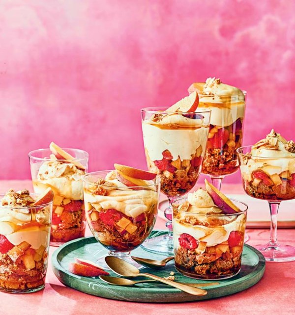 Peach Melba tiramisu