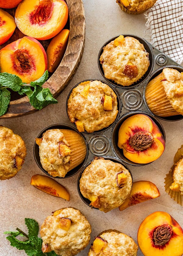 Peach muffins