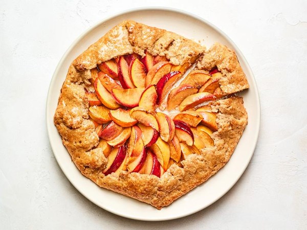 Peach-plum galette