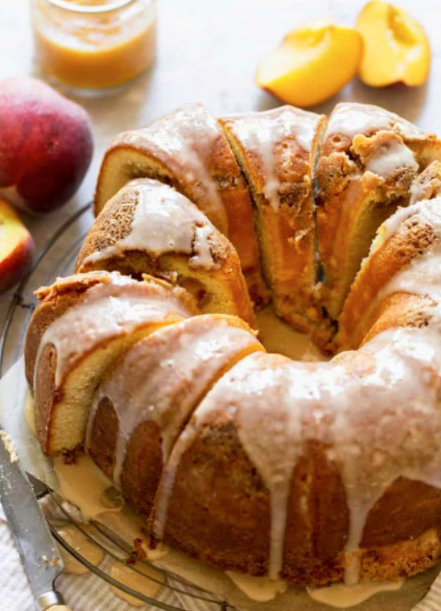 Peach pound cake