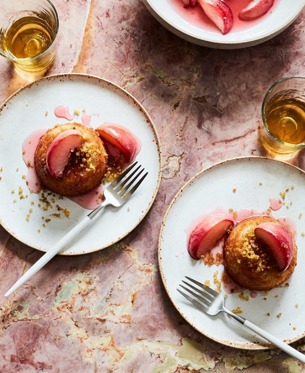 Peach, quinoa and almond cake