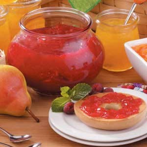 Peach raspberry jam