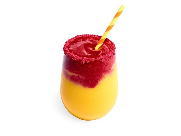 Peach-raspberry smoothie 