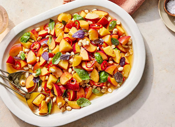Peach salad
