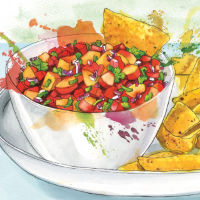 Peach salsa