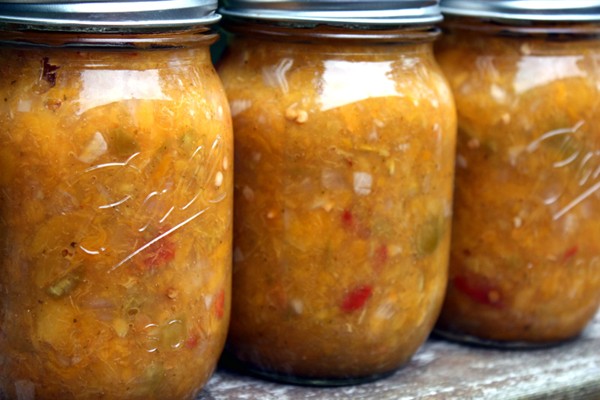 Peach salsa for canning, revisited