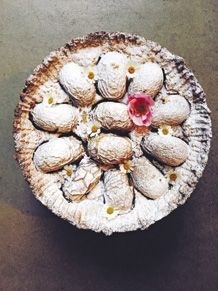 Peach scone pie