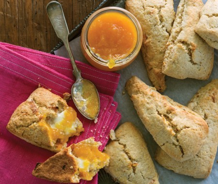 Peach scones