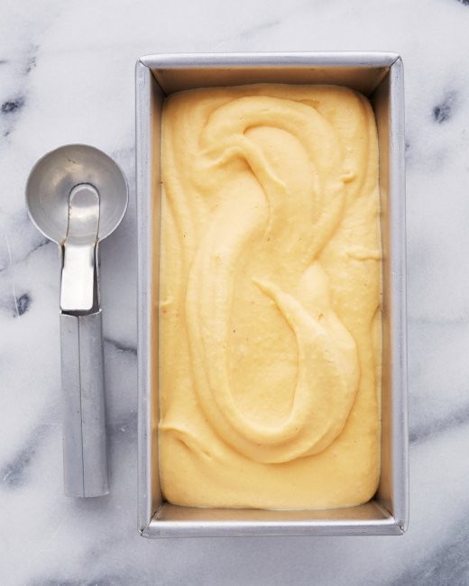 Peach sherbet