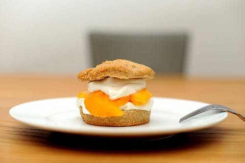 Peach shortcake