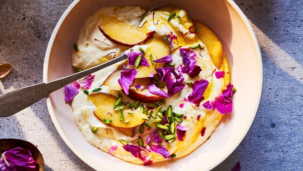 Peach shrikhand