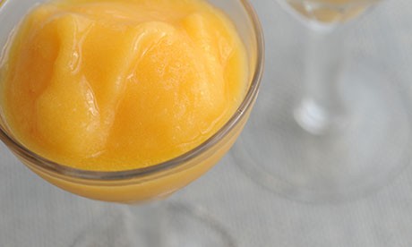 Peach slushie