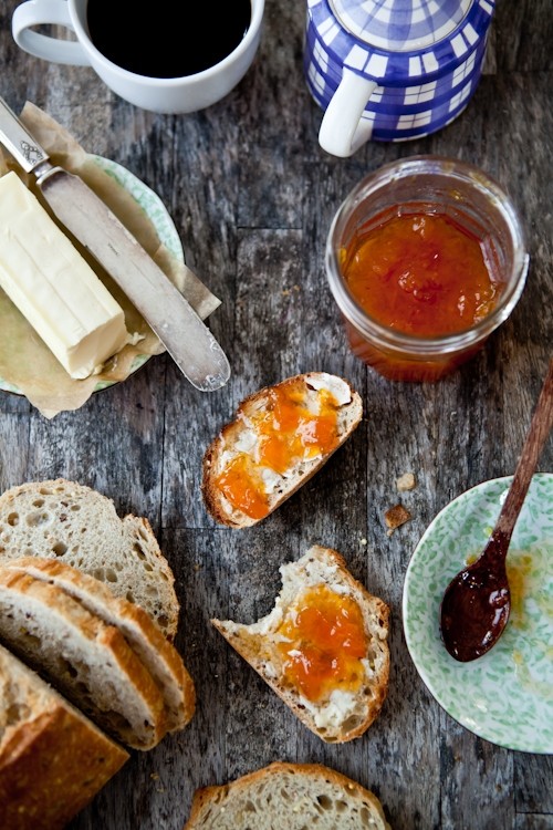 Peach vanilla jam