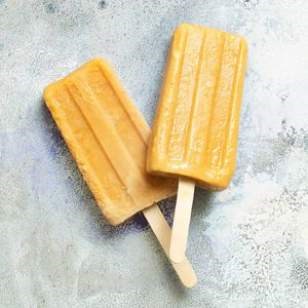 Peach-yogurt pops