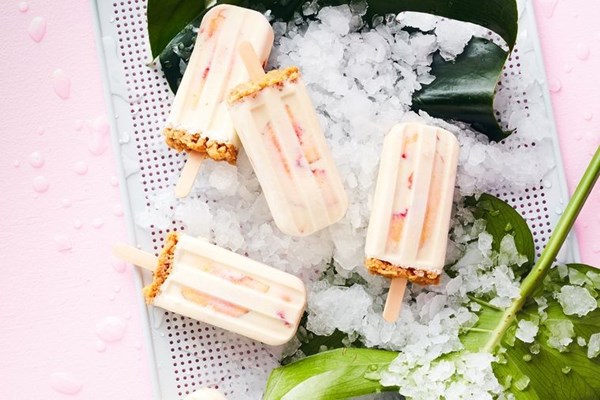 Peaches & cream icy poles
