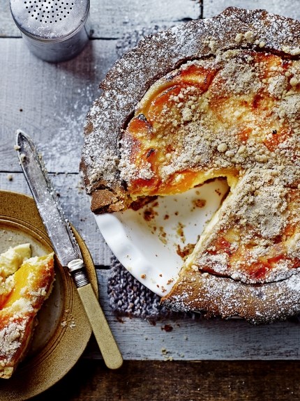 Peaches & cream pie