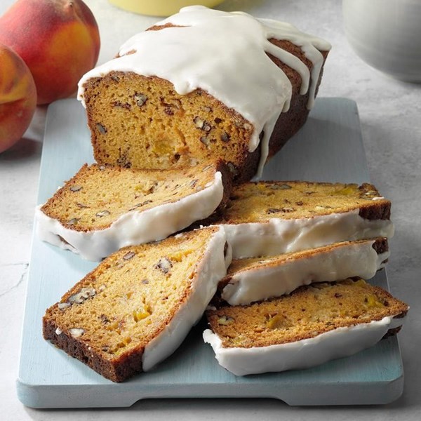 Peaches & cream whiskey loaf