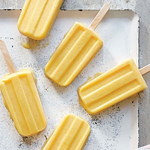 Peaches-and-cream frozen pops