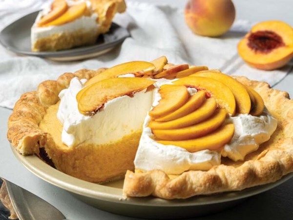 Peaches and cream pie