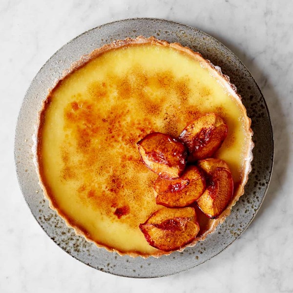 Peaches and cream tart