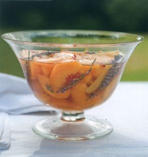 Peaches in Sauternes