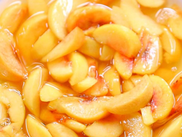 Peaches in Sauternes