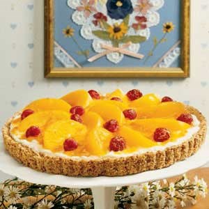 Peaches 'n' cream tart