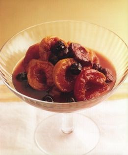 Peaches, nectarines, plums and cherries with Tokay pepper syrup