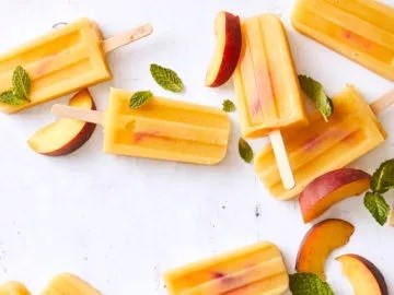 Peachy keen ice pops
