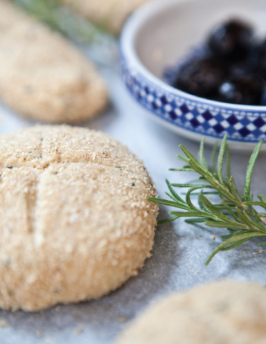 Peacock Pavilion black olive bread with rosemary