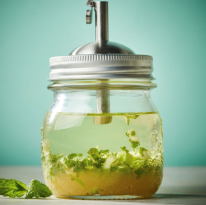 Peanut & fresh mint vinaigrette