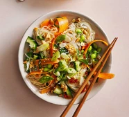 Peanut & herb noodle salad