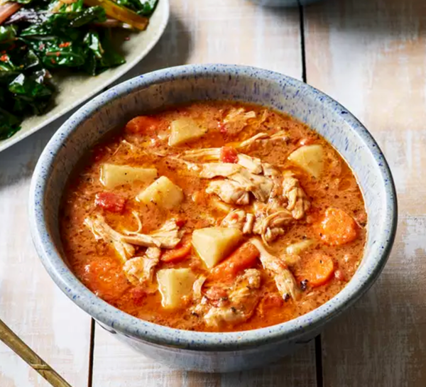Peanut-achiote chicken & vegetables