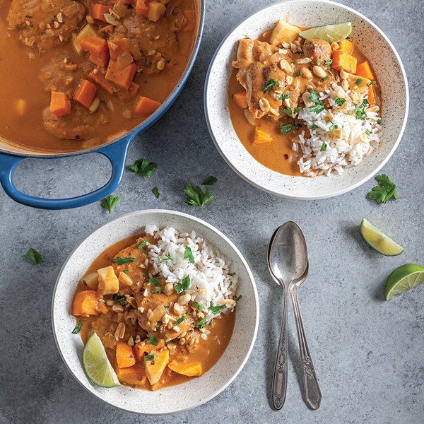 Peanut and chicken stew