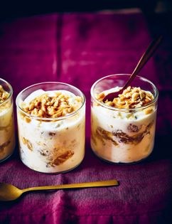 Peanut and gooseberry fool