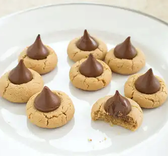 Peanut blossom cookies