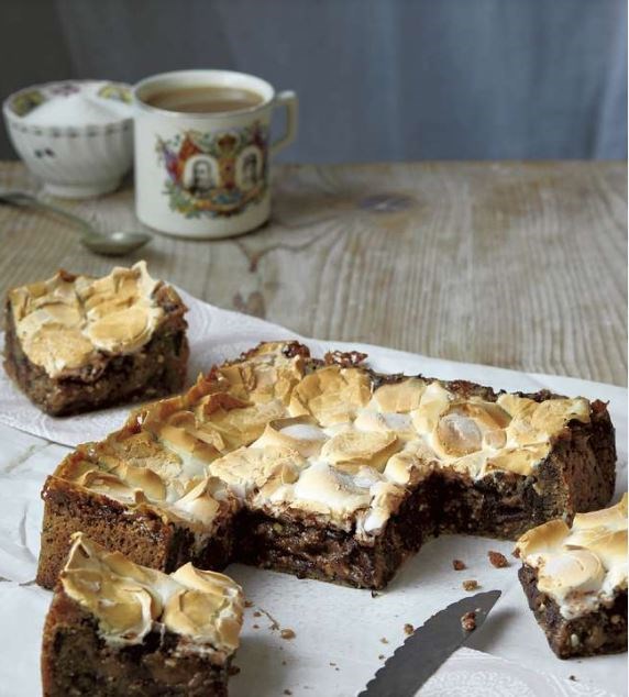 Peanut butter & marshmallow blondies