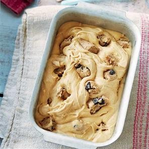 Peanut butter and cookie dough no-churn ice cream
