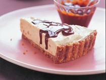 Peanut butter and fudge ice-cream pie