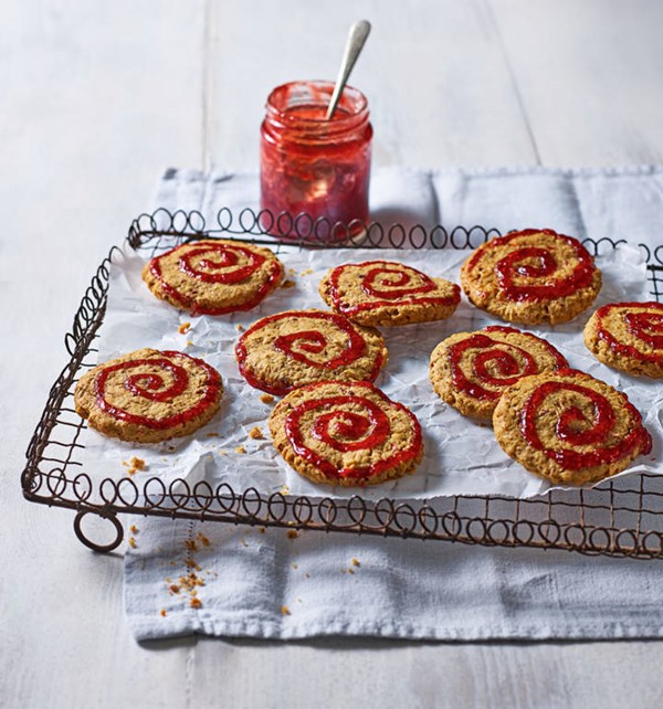 Peanut butter and jelly cookies [Keiron George]