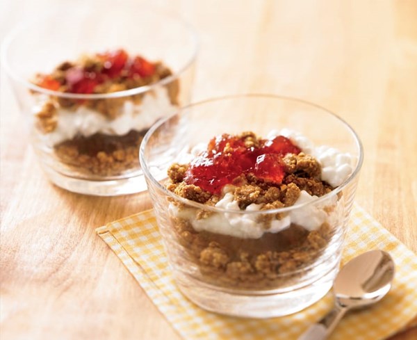 Peanut butter and jelly parfaits