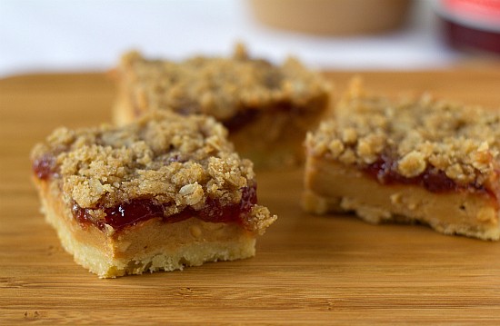 Peanut butter and jelly pie bars